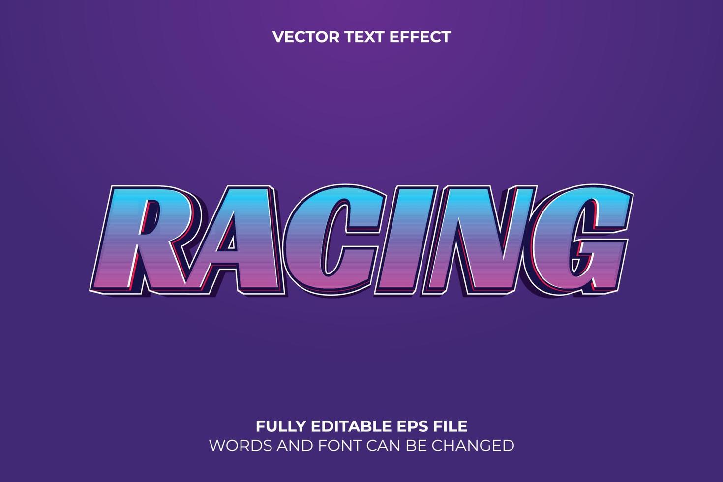 Editable 3D Vector Text Effect Template