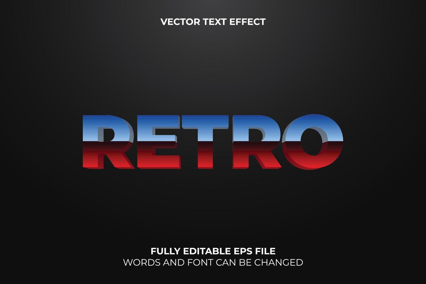 Editable 3D Vector Text Effect Template