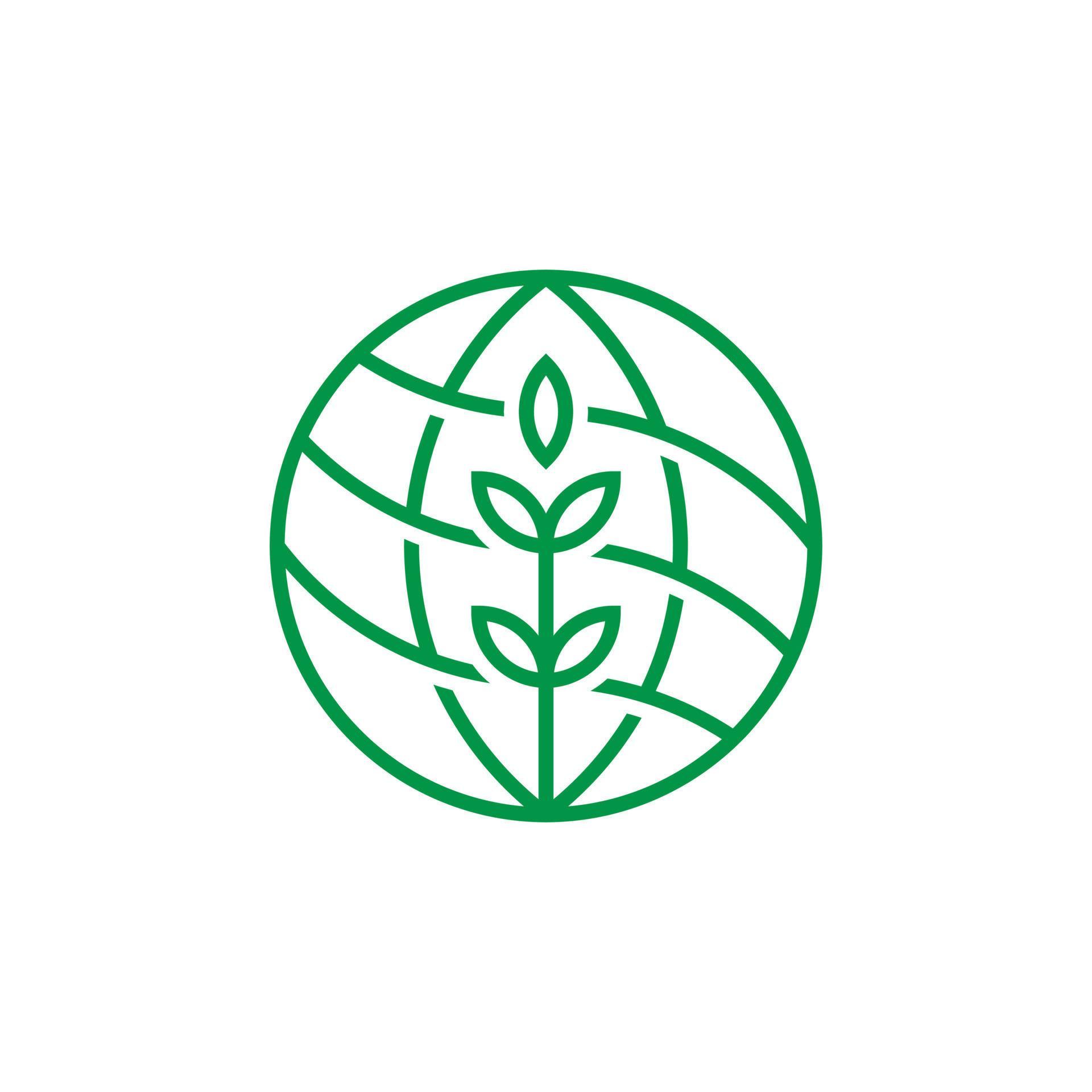 green globe logo design 7852070 Vector Art at Vecteezy