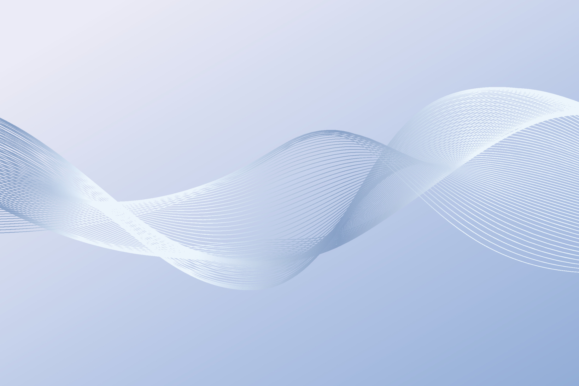 Grid waves decorative background. White and blue gradient soft lines