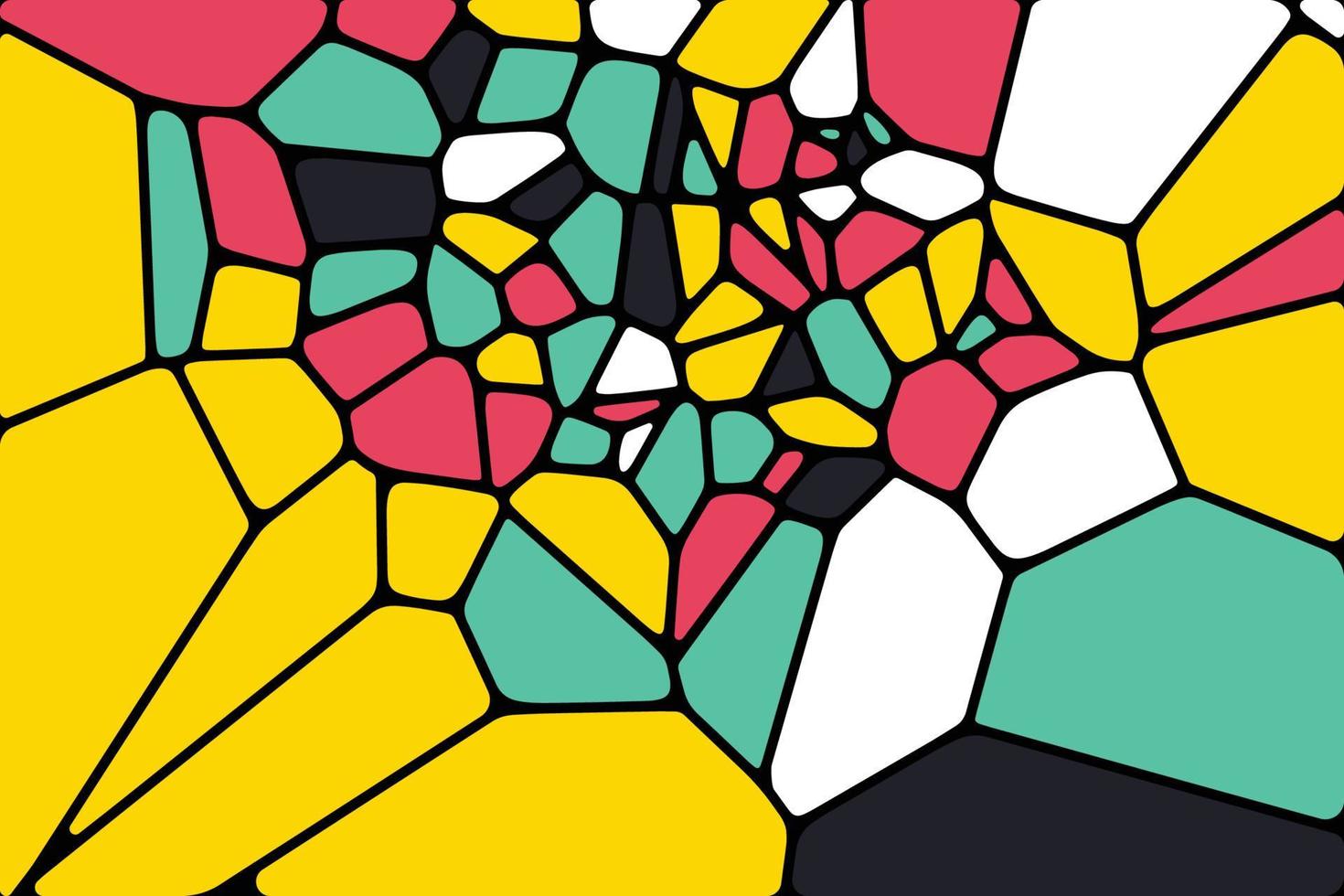 voronoi diagrama patrón líneas malla fondo diseño vector