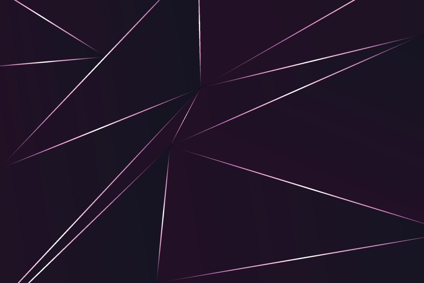 Dark violet polygonal background in minimalist style for app, landing, print and presentation vector