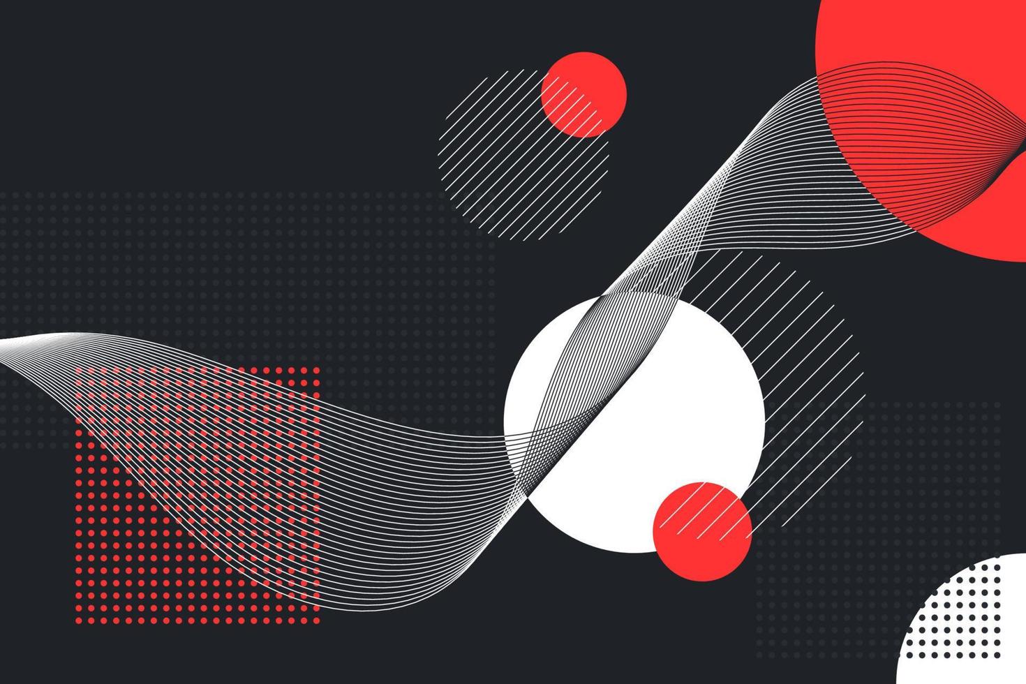 Abstract geometric shape composition background in the technology and futuristic style vector