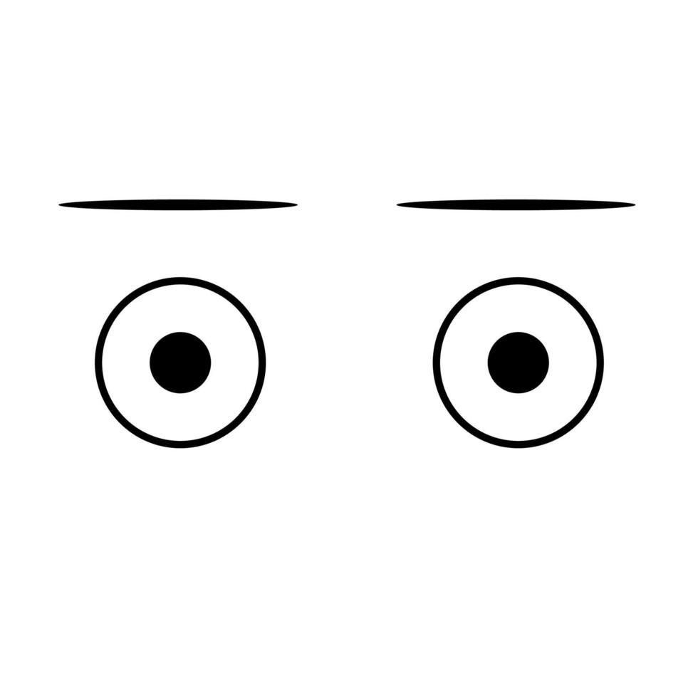 Looking Eyes Cartoon vector