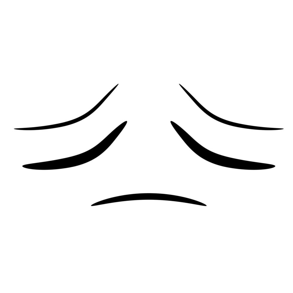 Sorrow Face Emoticon vector