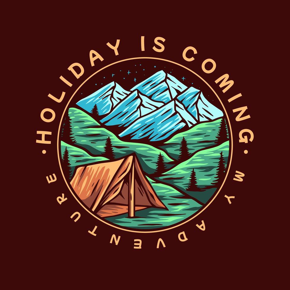 Holiday Is Coming Illustration vector