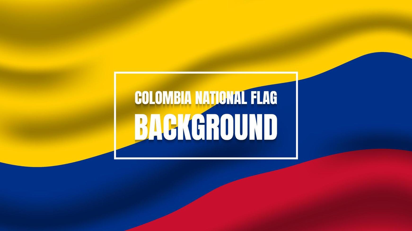 vector de fondo de la bandera nacional de colombia