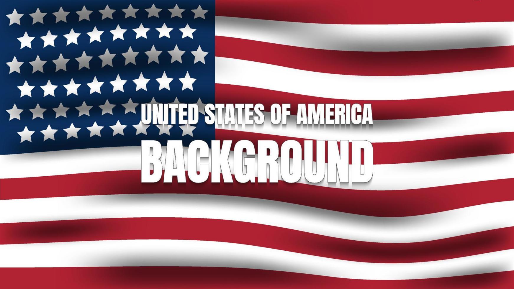 Vector United States of America flag background