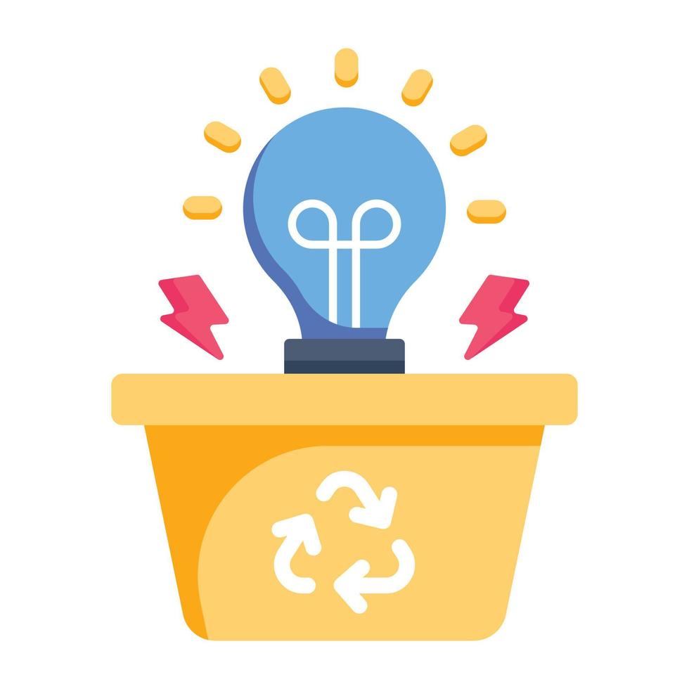 An icon of new product flat vector