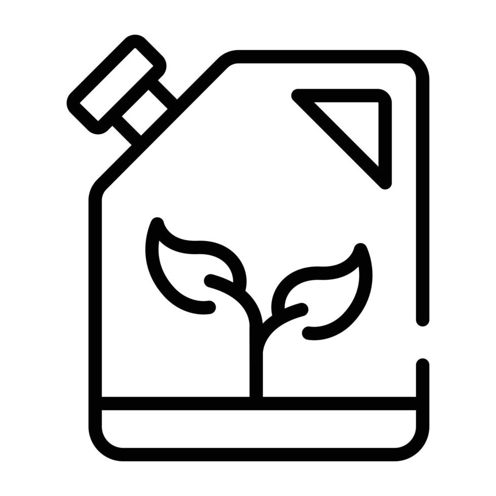 Trendy doodle icon of an oil can vector