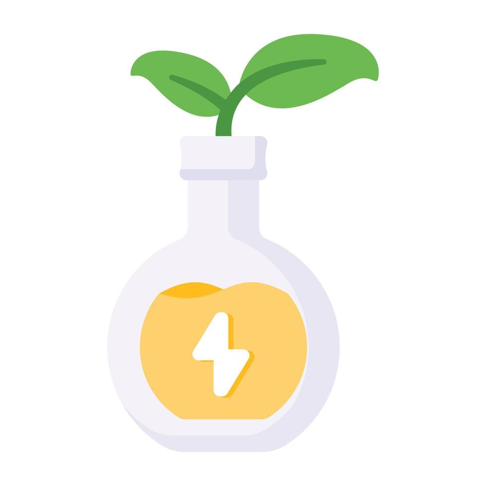 A lab plant flat icon design vector
