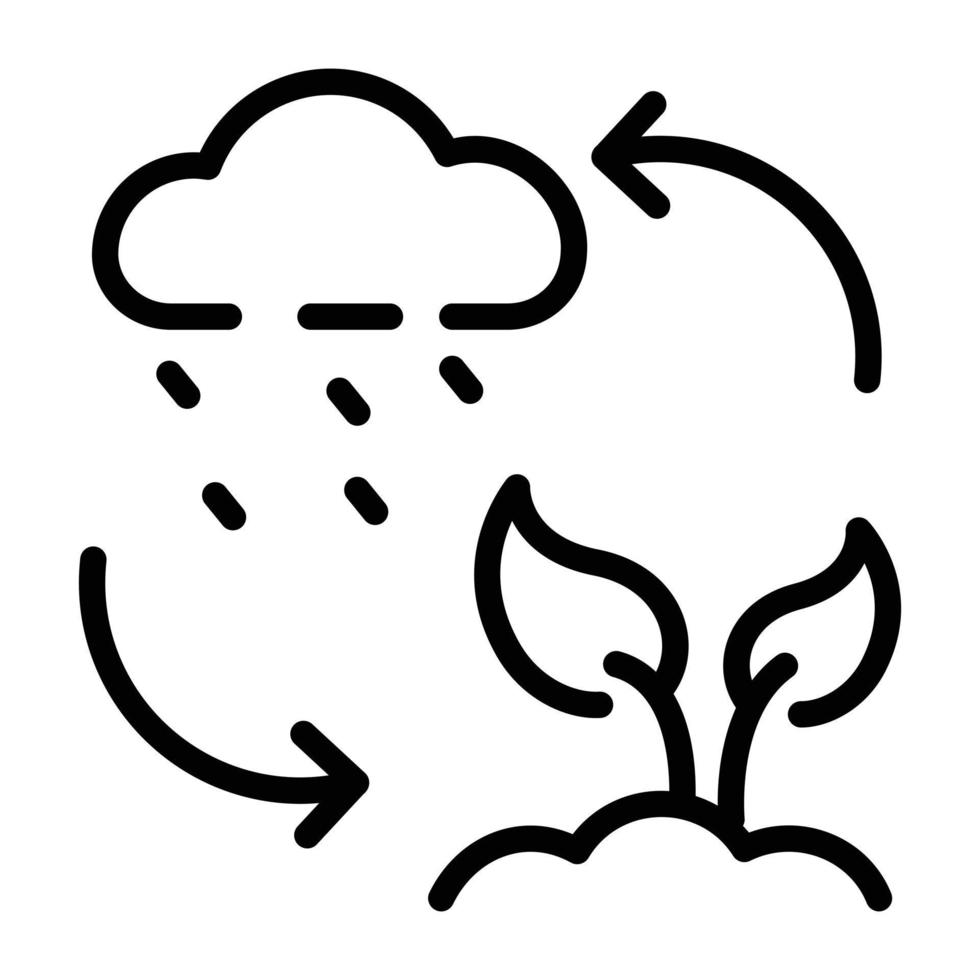 A line icon design of gardening vector