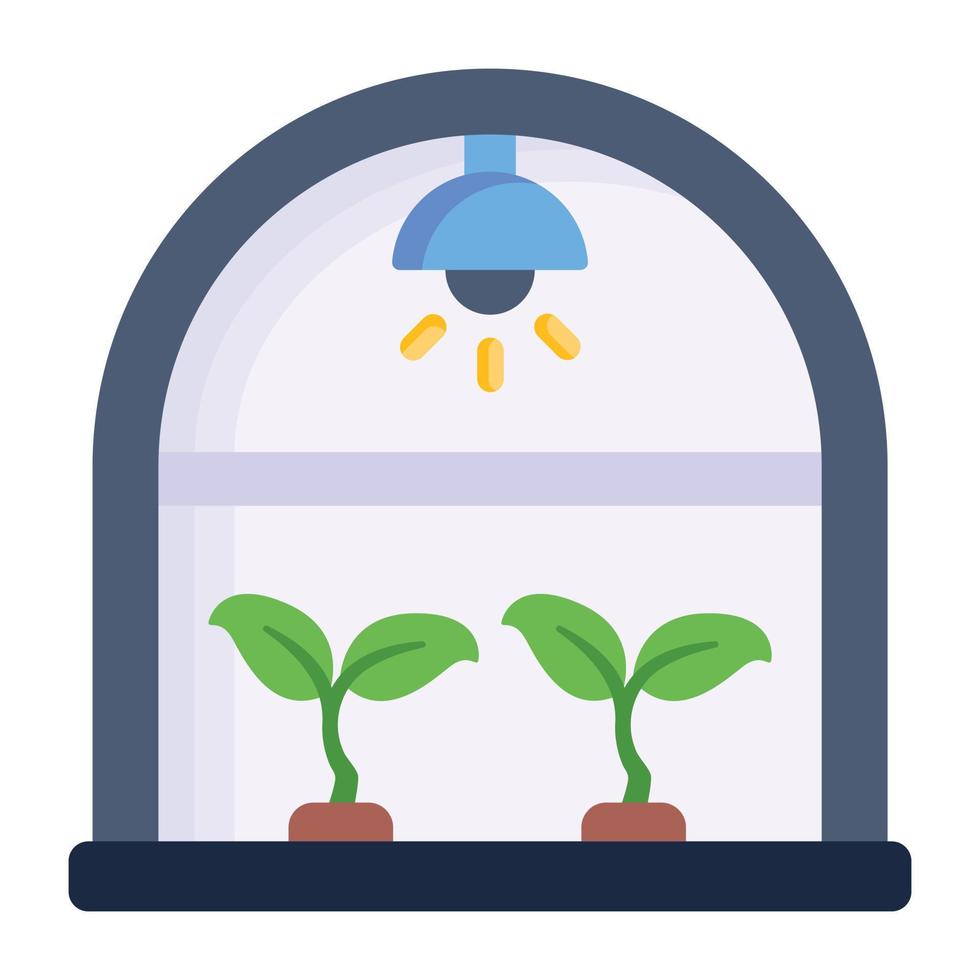 A greenhouse flat editable icon download vector