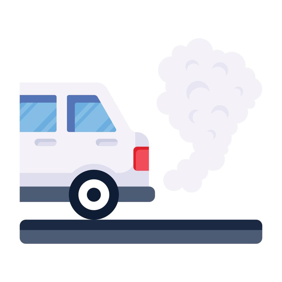 A traffic pollution flat modern icon vector