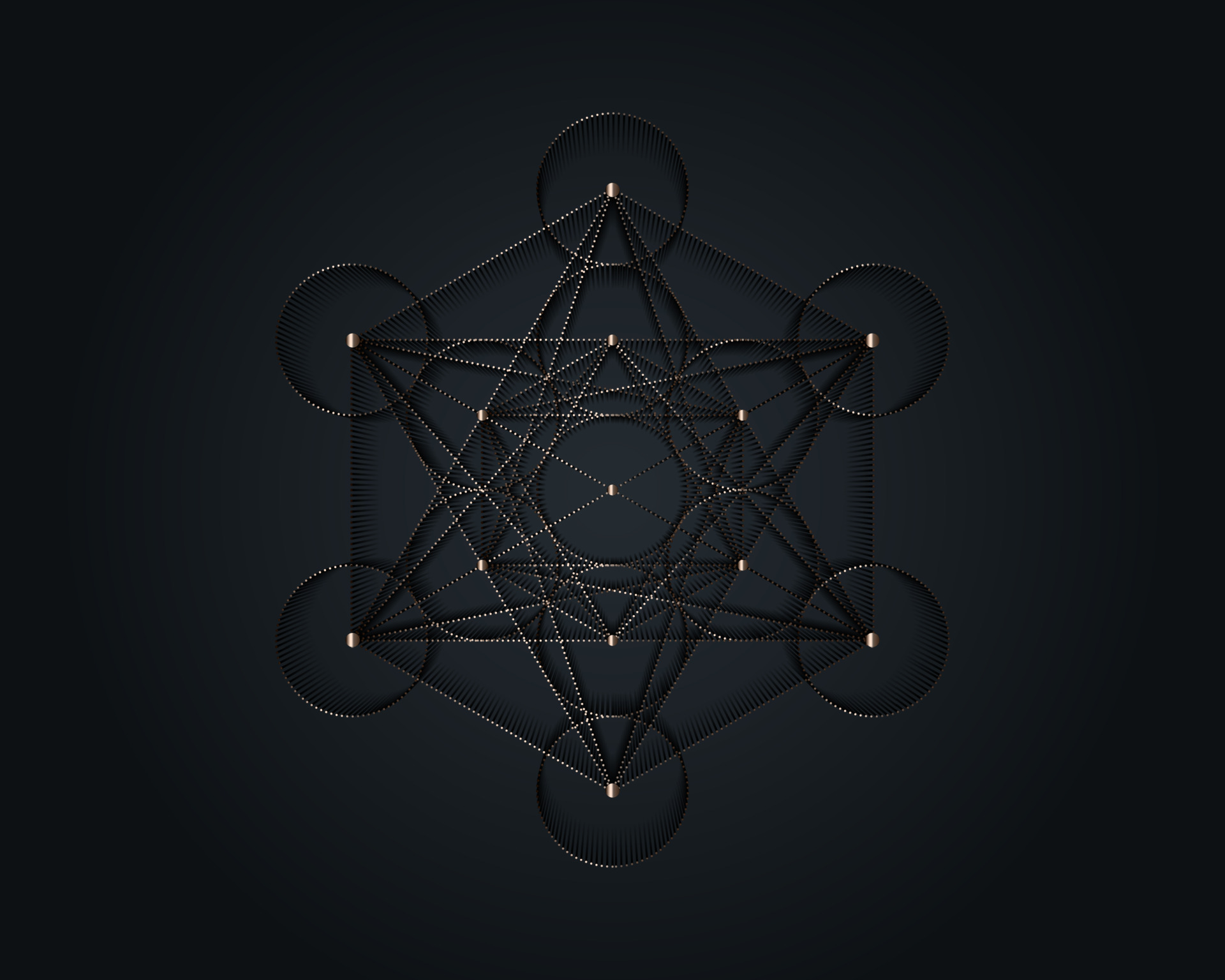 Metatrons Cube Flower of Life Gold Sacred geometry Mystic icon platonic  solids Merkabah abstract geometric metallic design crop circles sign  Graphic logo element Vector isolated on black 7852943 Vector Art at Vecteezy