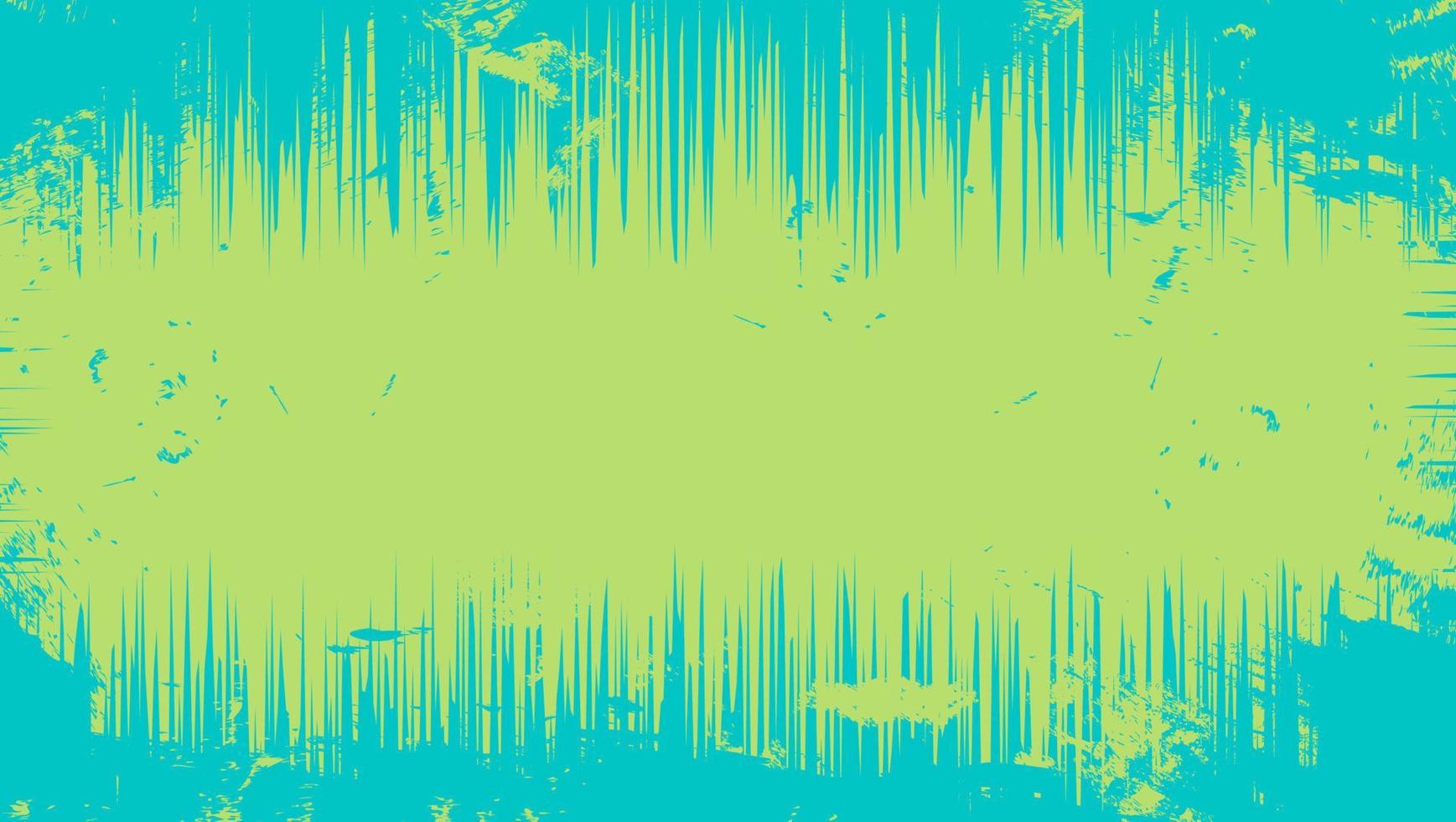 Fondo de textura de marco grunge áspero azul verde abstracto vector