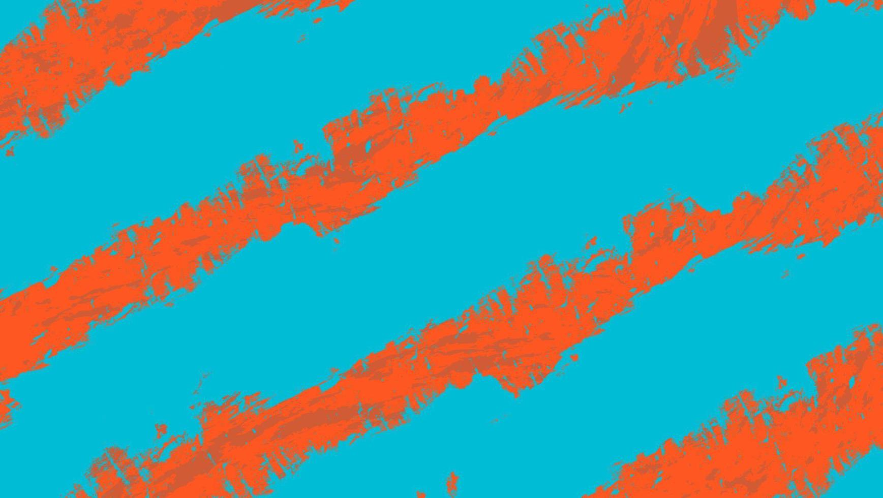 Abstract Stripe Paint Grunge Blue Orange Background Design vector