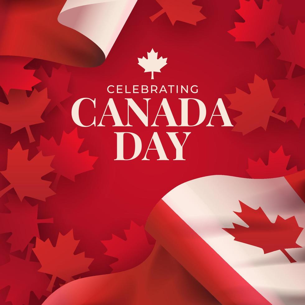Celebrate Canada Day vector