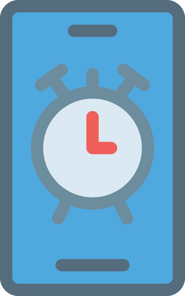 ilustración vectorial de alarma en un fondo. símbolos de calidad premium. iconos vectoriales para concepto y diseño gráfico. vector