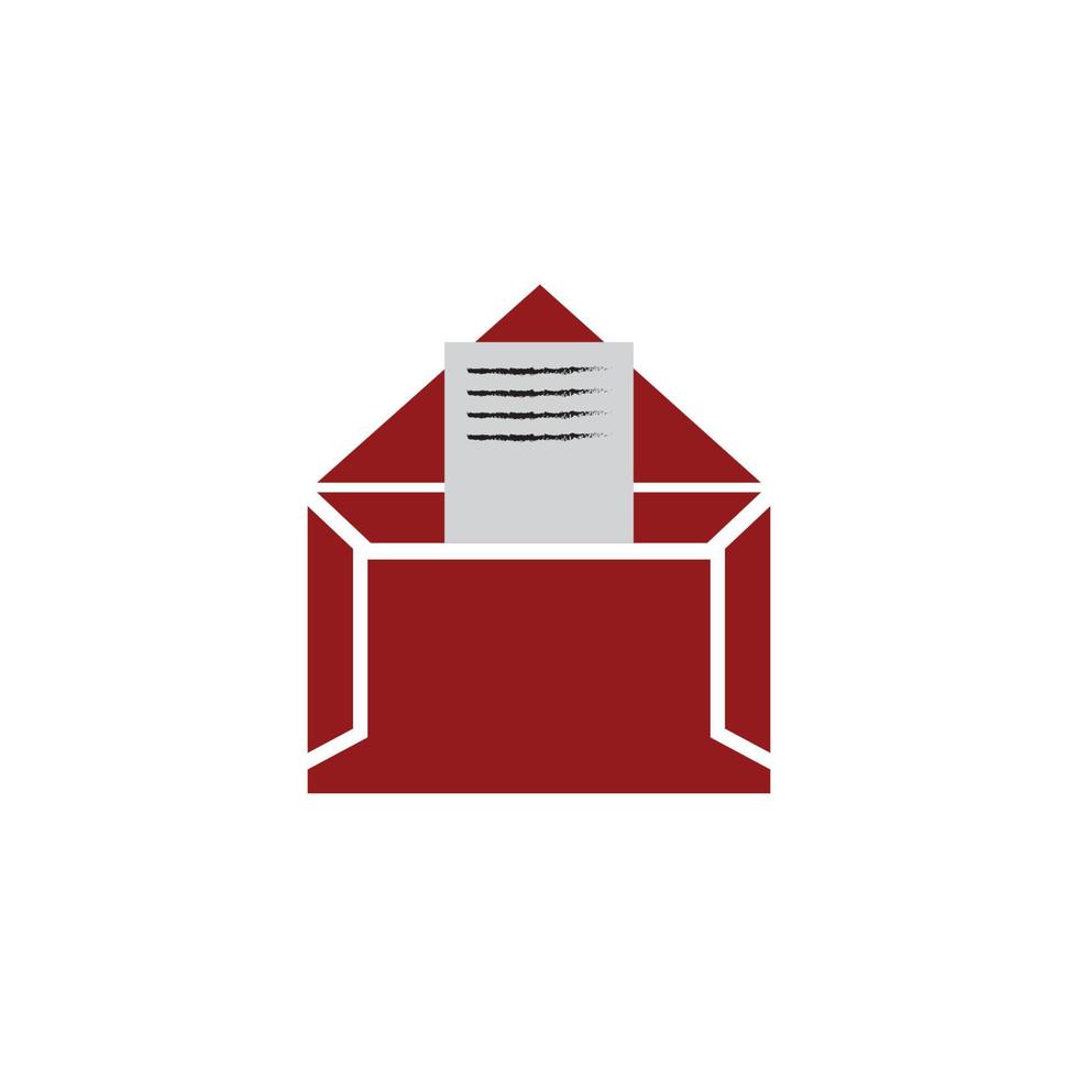 vector de símbolo de correo electrónico. icono de línea de correo