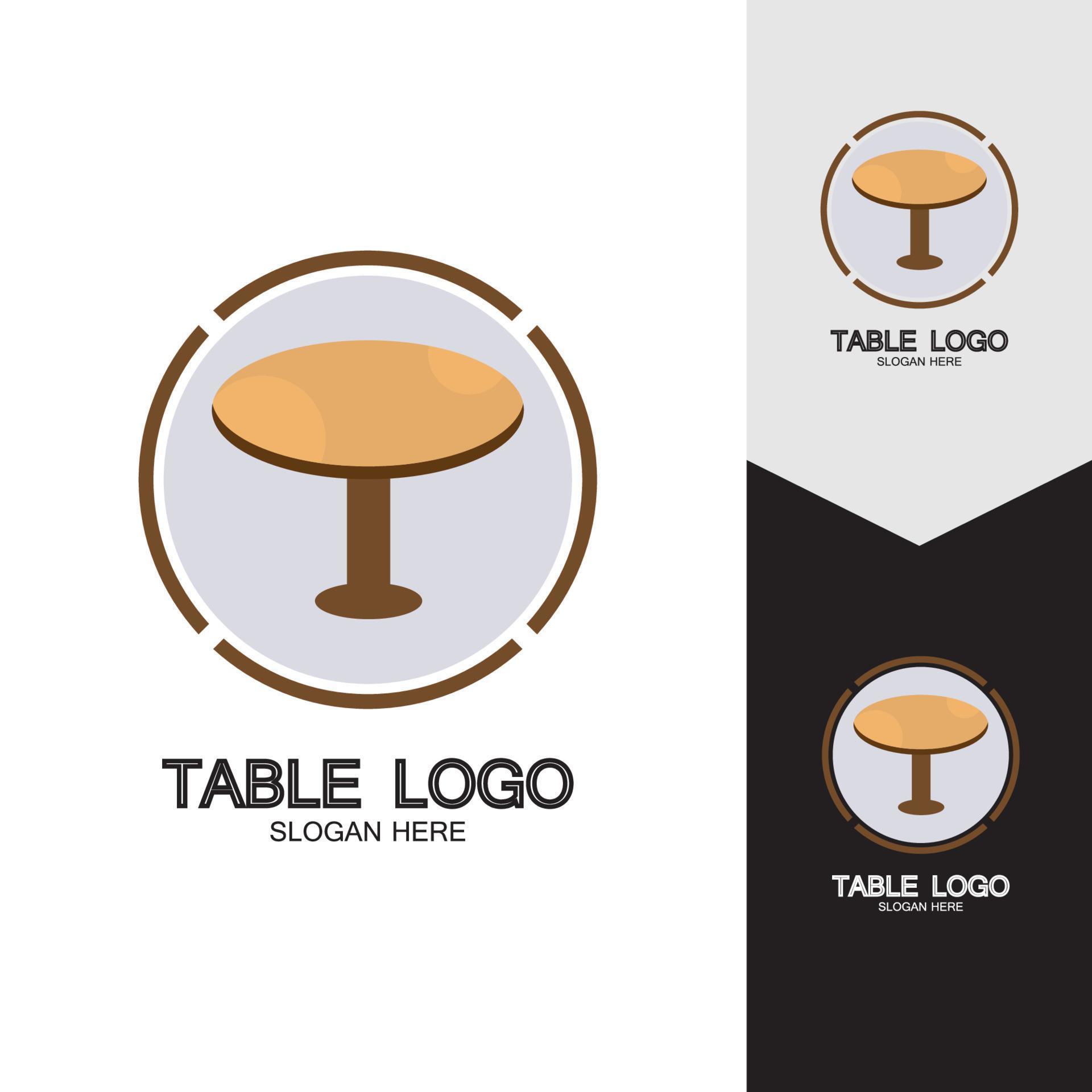 Table vector logo icon object background illustration 7853867 Vector ...