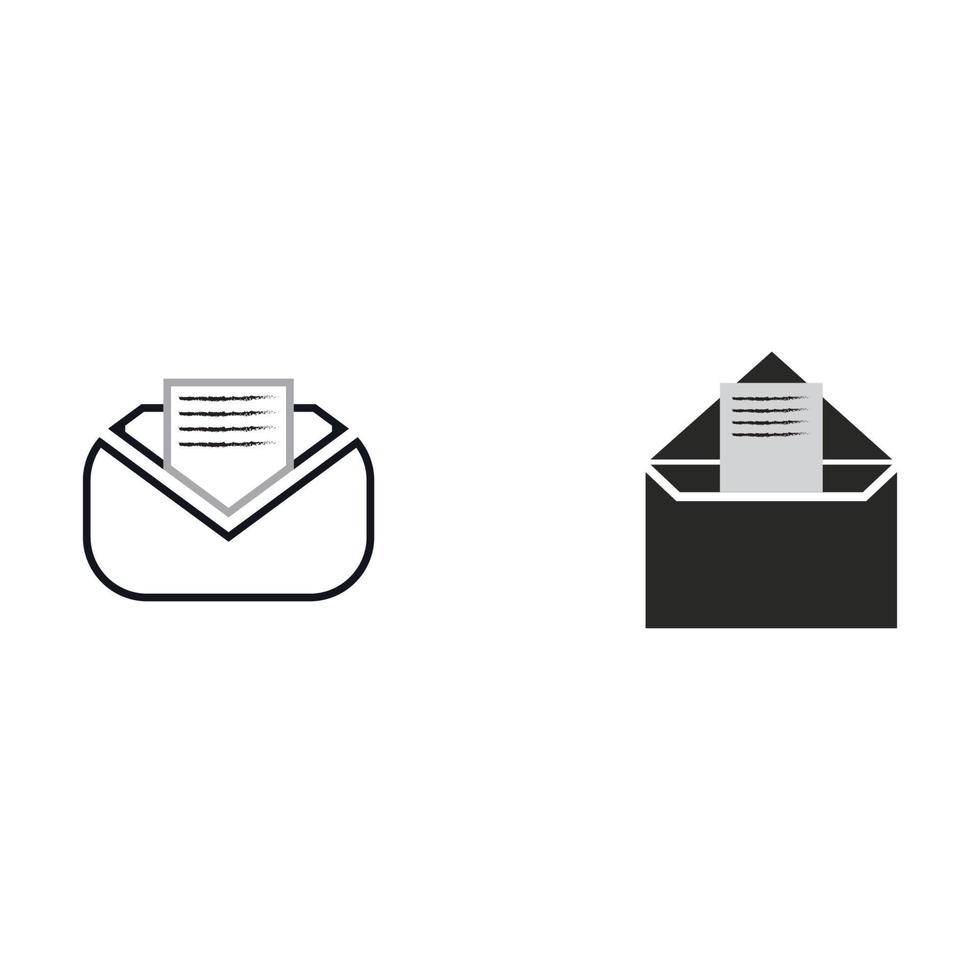 E-mail symbol vector. Mail line icon vector