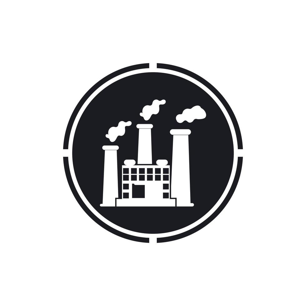 FACTORY BUILDING ICONS VECTOR