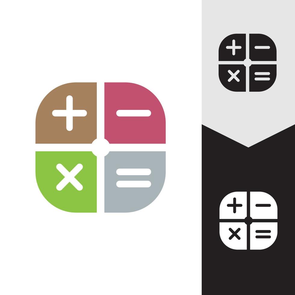 Calculator vector icon template background