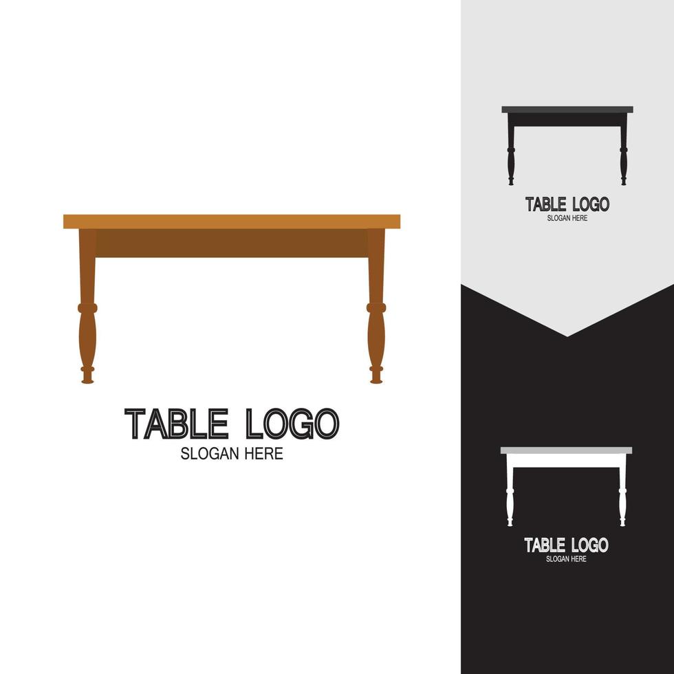 Table vector logo icon object background illustration