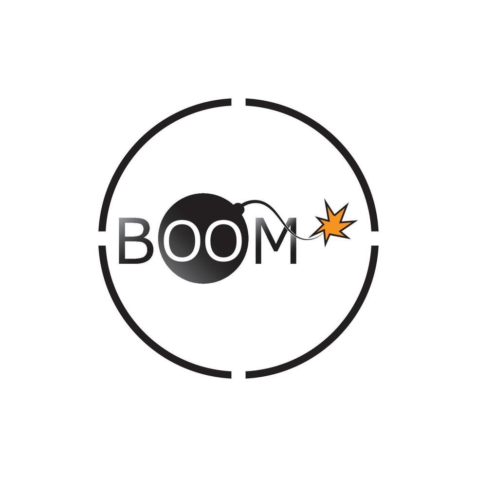 Boom Icon vector background