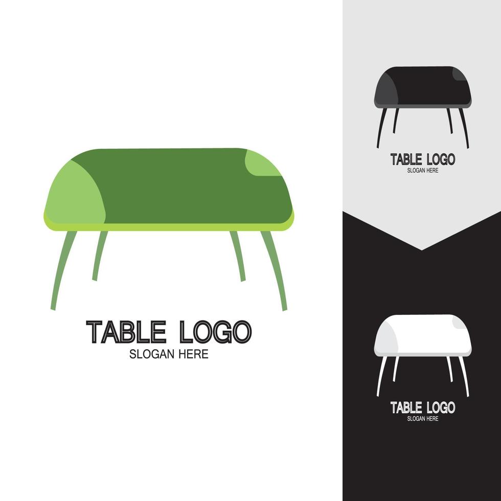Table vector logo icon object background illustration