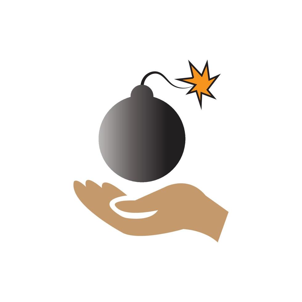 holding boom icon vector