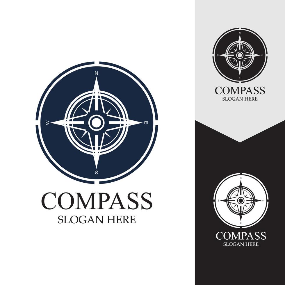 Compass Logo Template vector icon illustration design