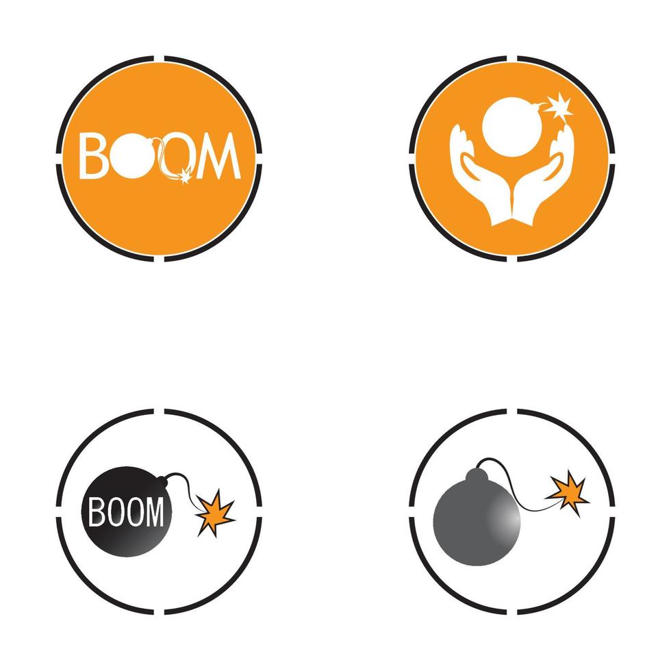 Boom Icon vector background