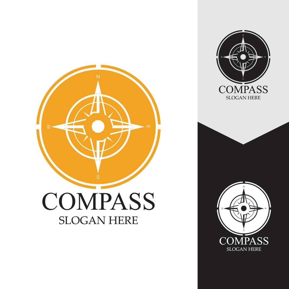 Compass Logo Template vector icon illustration design