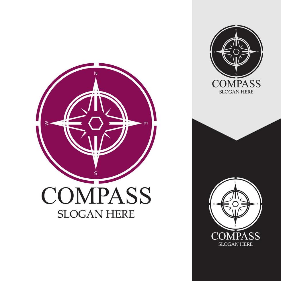 Compass Logo Template vector icon illustration design