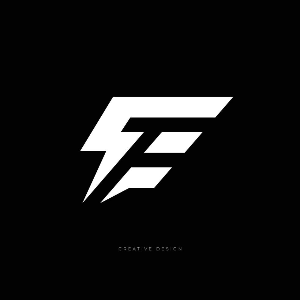 Letter branding design SFTE negative space logo vector