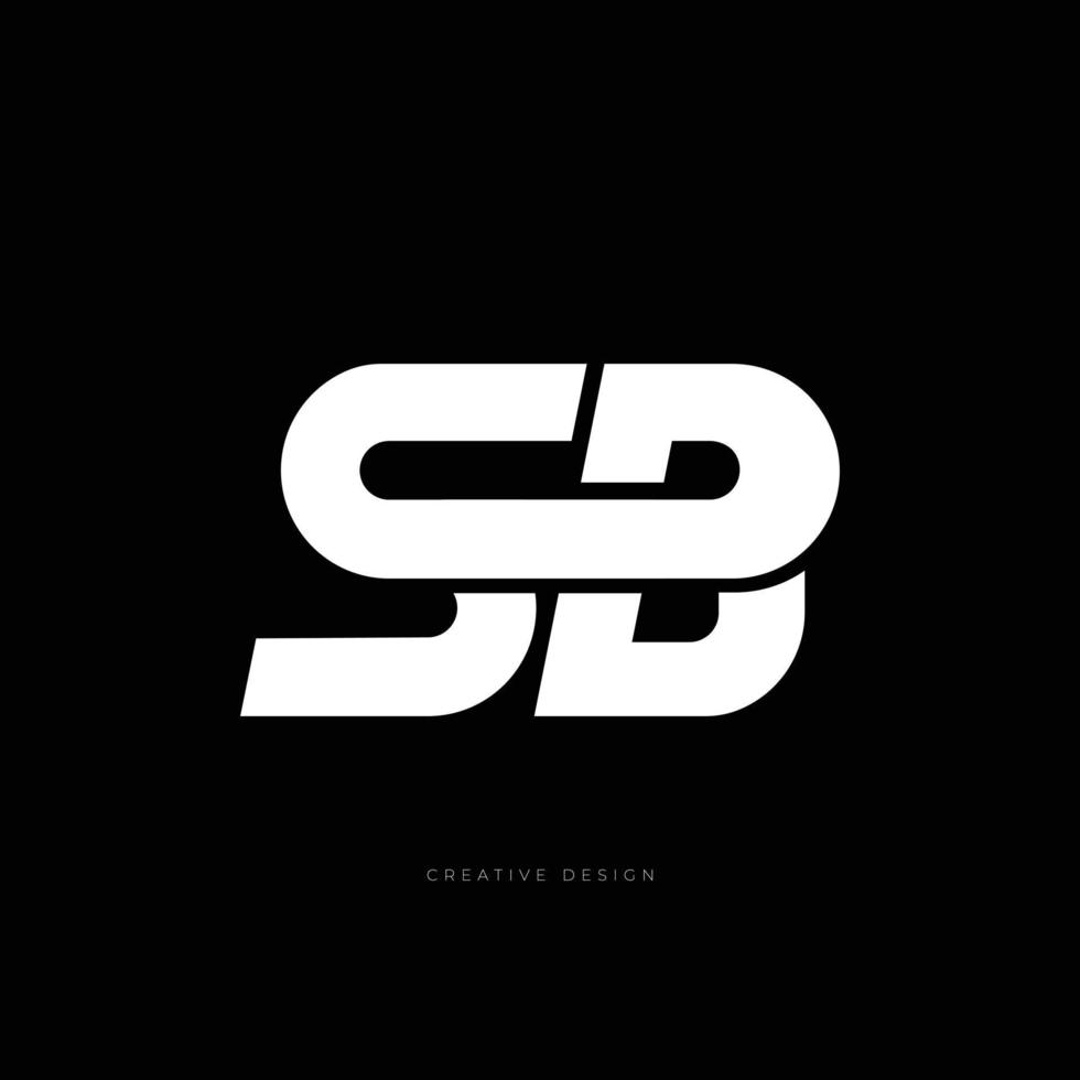 Letter branding SBG initial creative logo vector