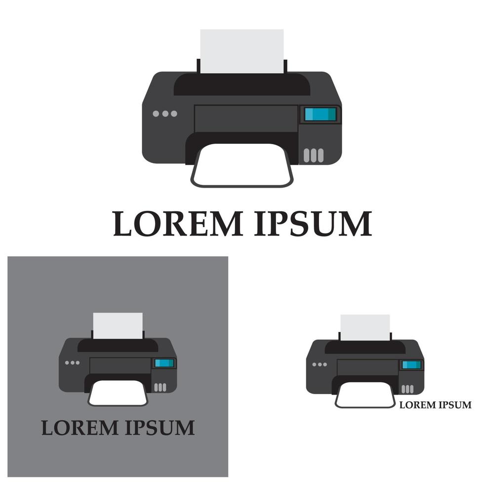 Printer icon vector symbol illustration background