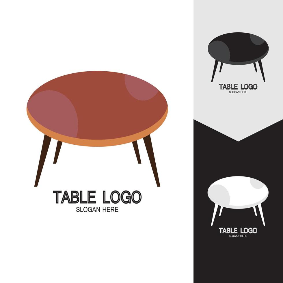 Table vector logo icon object background illustration