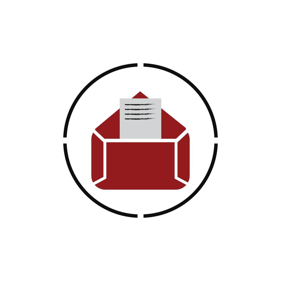 E-mail symbol vector. Mail line icon vector