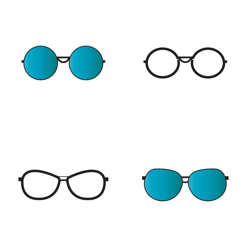 Glassess icon vector flat design