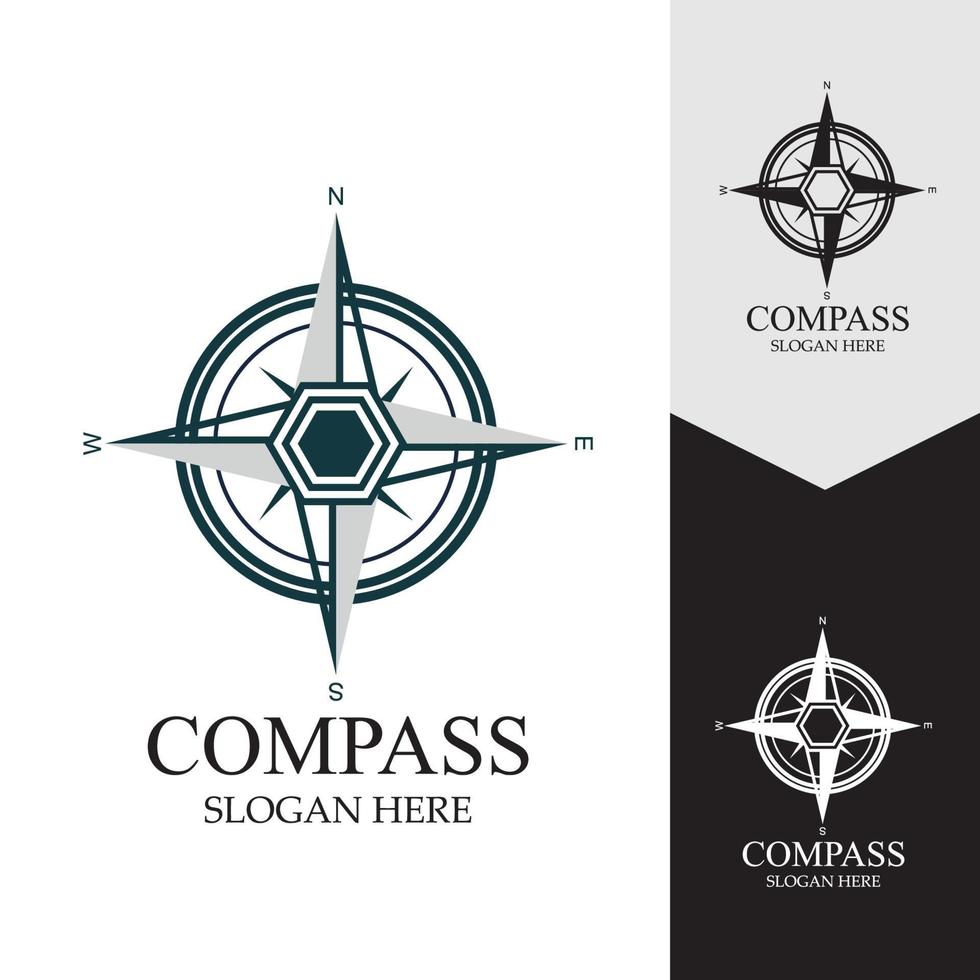 Compass Logo Template vector icon illustration design