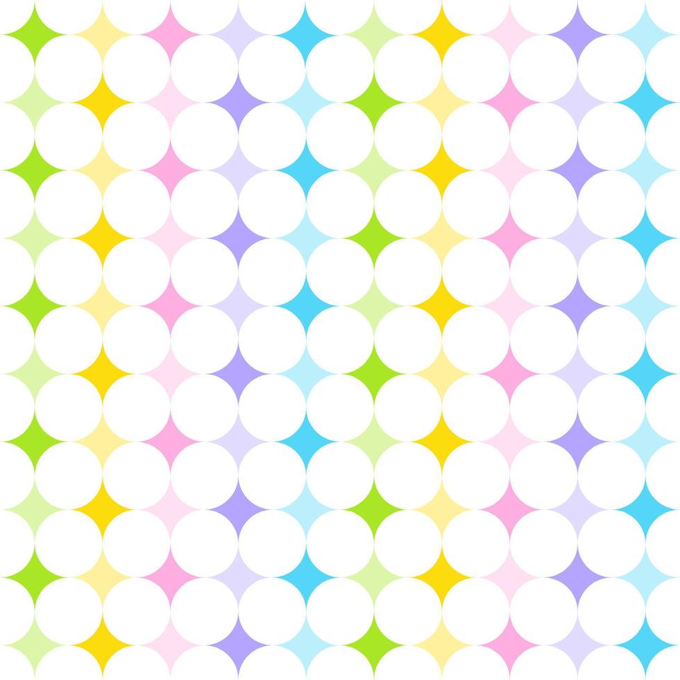 Cute Pastel Rainbow Star Shine Shiny Sparkle Sparkling Glitter Abstract Shape Element Gingham Checkered Tartan Plaid Scott Seamless Pattern Cartoon Vector Illustration Print Background Fashion