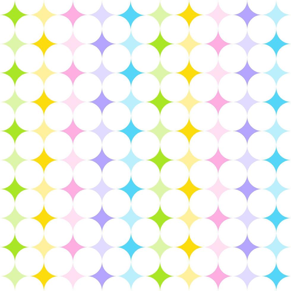 Cute Pastel Rainbow Star Shine Shiny Sparkle Sparkling Glitter Abstract Shape Element Gingham Checkered Tartan Plaid Scott Seamless Pattern Cartoon Vector Illustration Print Background Fashion