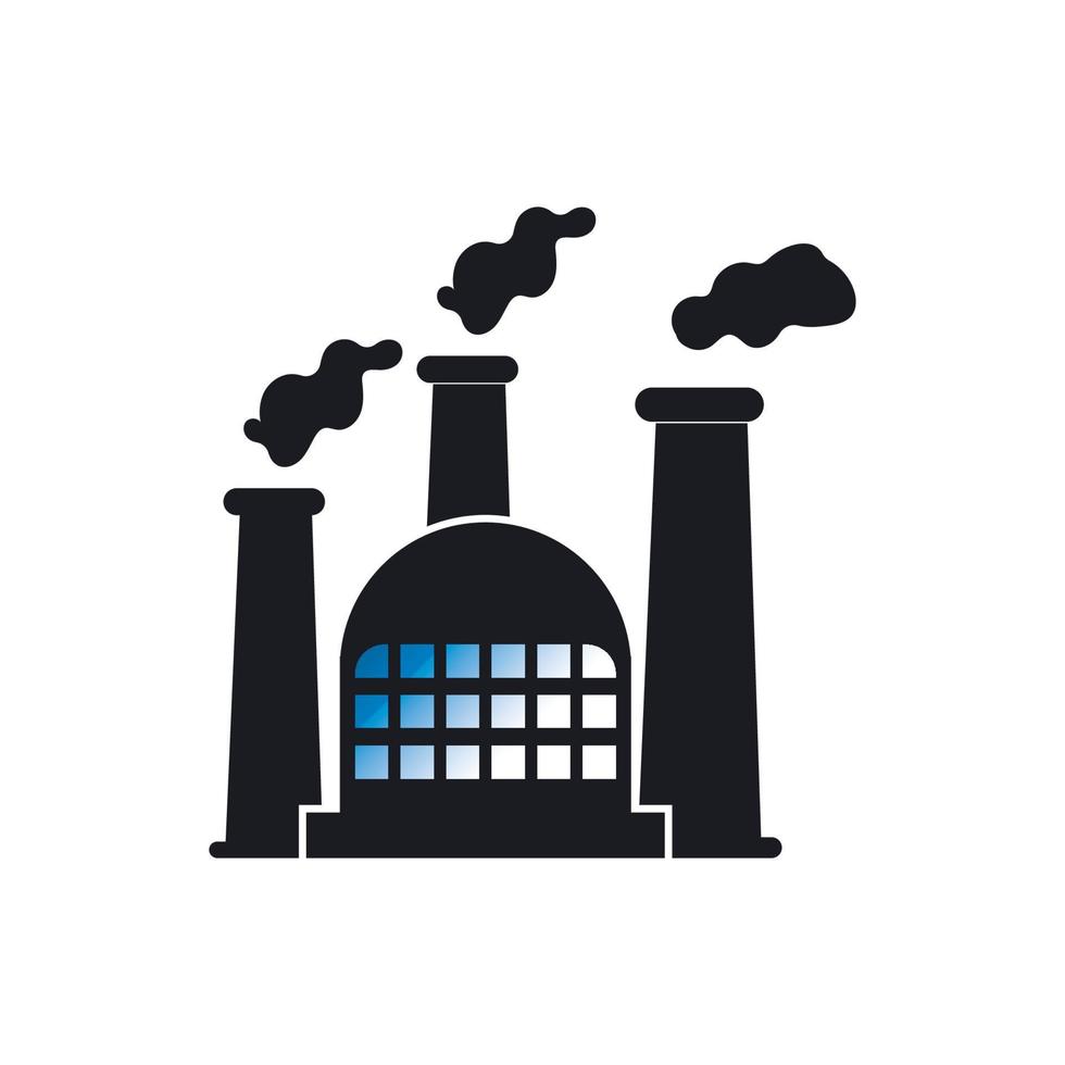 FACTORY BUILDING ICONS VECTOR