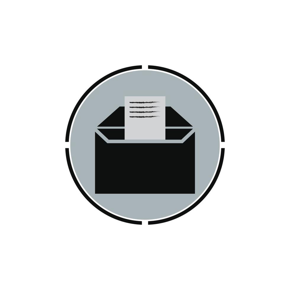 vector de símbolo de correo electrónico. icono de línea de correo