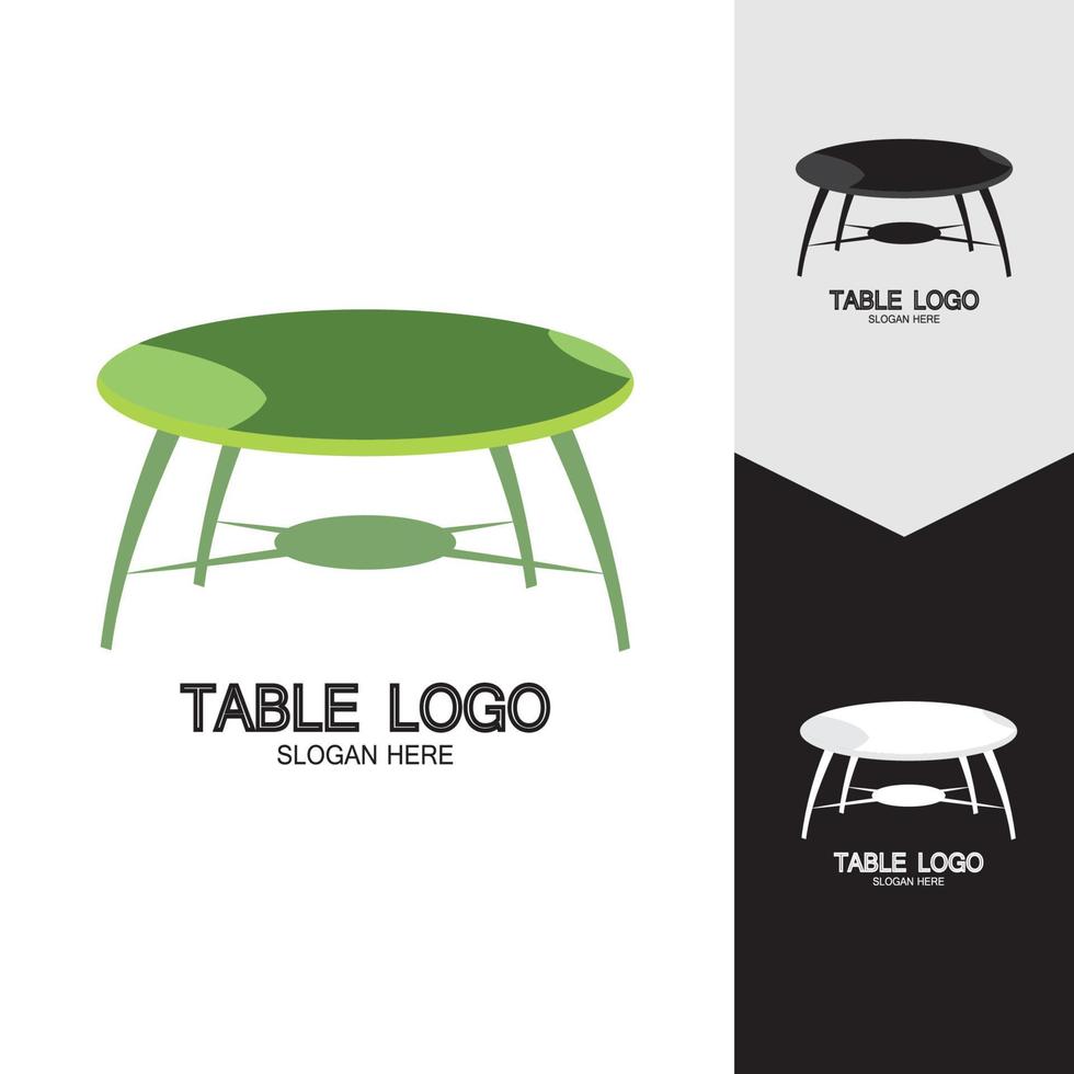 Table vector logo icon object background illustration