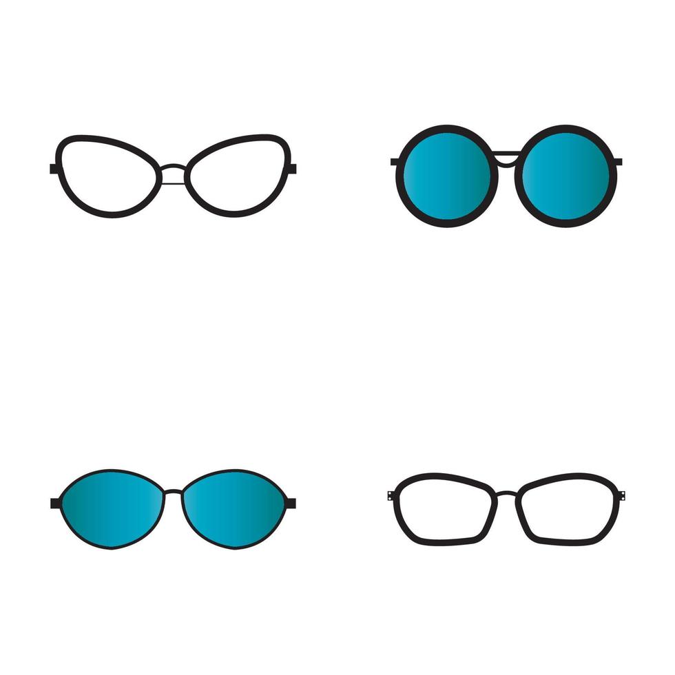 icono de gafas vector diseño plano