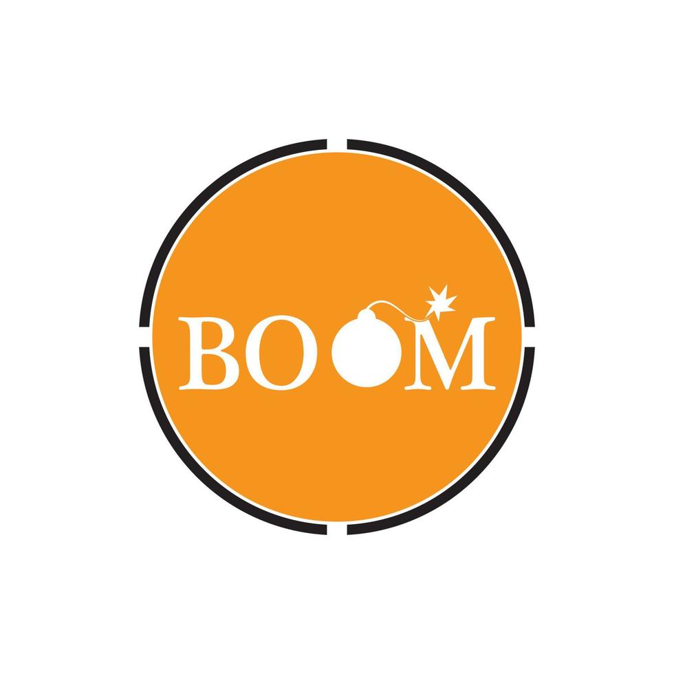 Boom Icon vector background